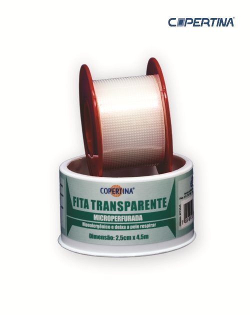 Fita transparente microperfurada 2,5cm x 4,5m